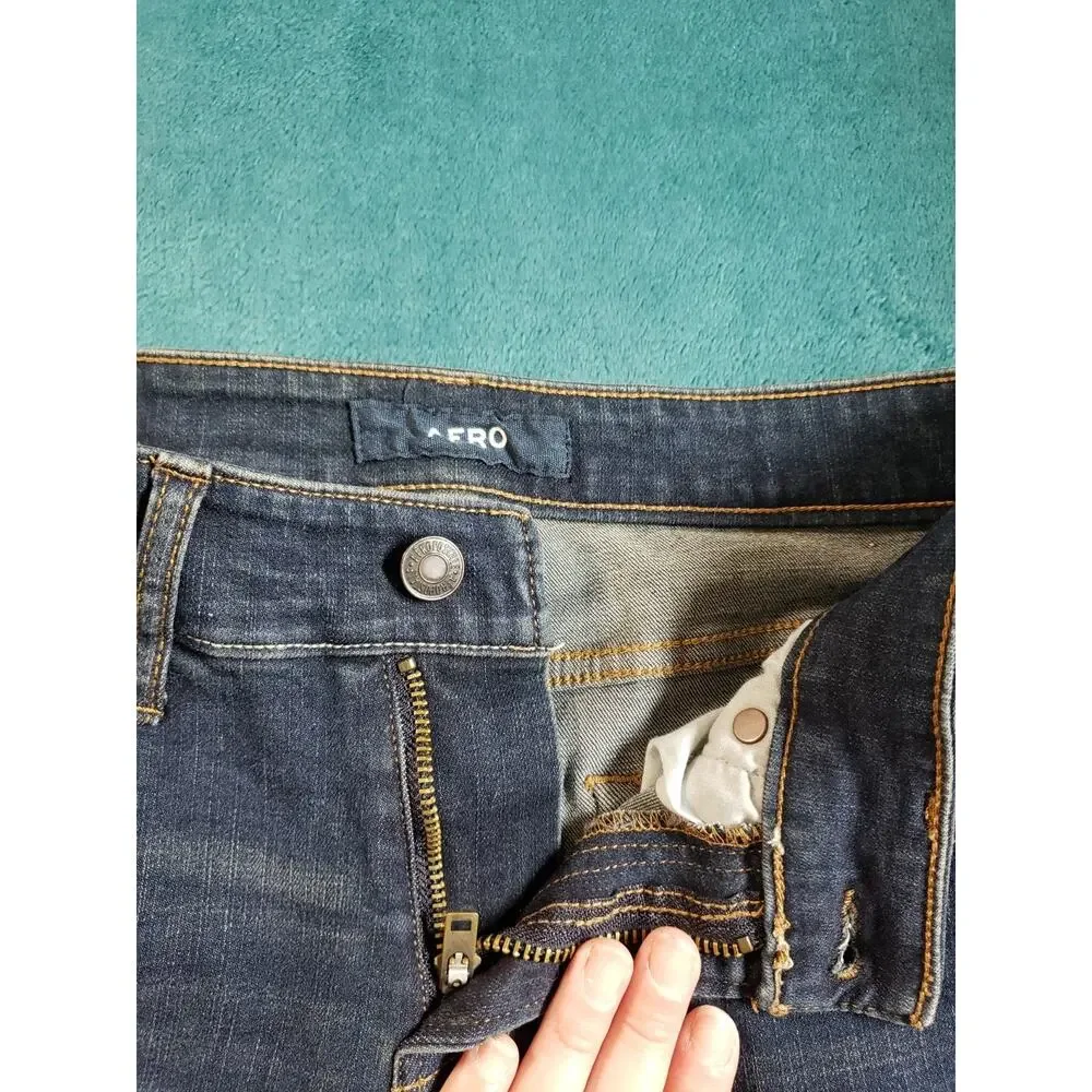 Aeropostale Jeans Size 28x32 Mens Blue Pants Stretch Denim Mid Rise Skinny